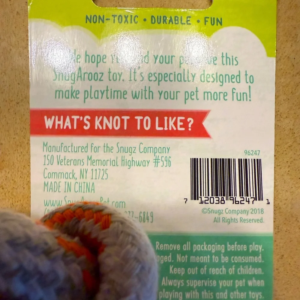 Dog Toys Playology Snugarooz Chew Fetch Toys Bundle of 2 NWT
